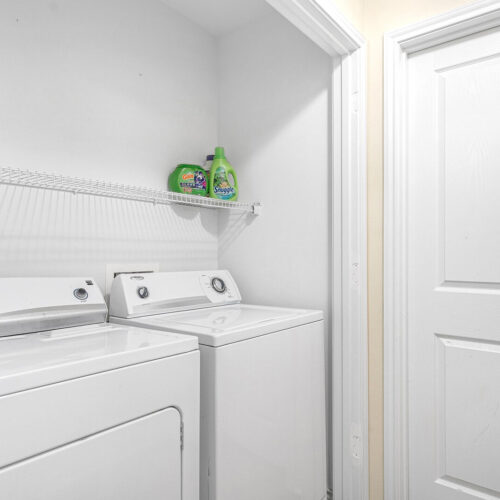 In-unit full-size washer and dryer in a student apartment at The Overlook Nacogdoches TX