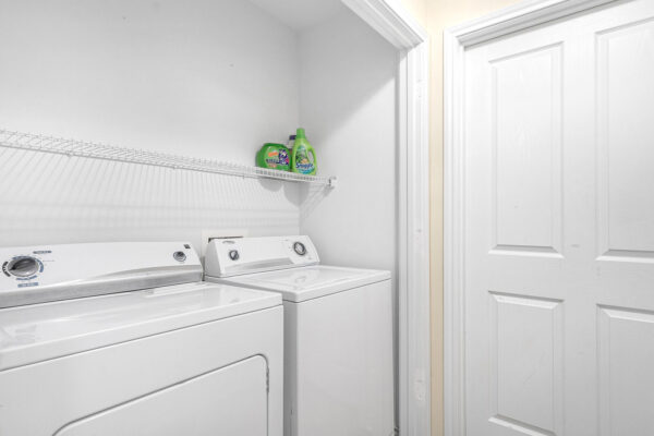 In-unit full-size washer and dryer in a student apartment at The Overlook Nacogdoches TX
